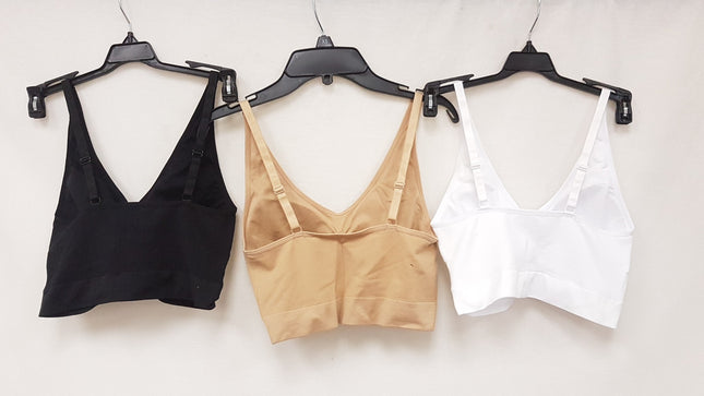 LOT OF 3 RHONDA SHEAR Women's #9199 Seamless Leisure Bras - Choose Color Pack