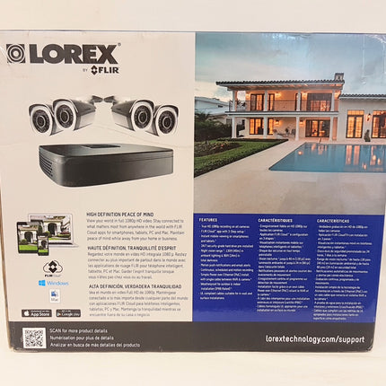 NEW LOREX LNR1141TC4 by Flir 4-Channel 1080p HD 1tb with 4 1080p Camera