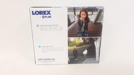 NEW, LOREX LAB243P 4 MP Super High Definition Bullet Security Camera NOBOX NEW 4MP 2K