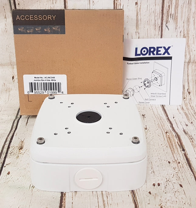 ACJNCD4B Junction Box 4 Hole - WHITE