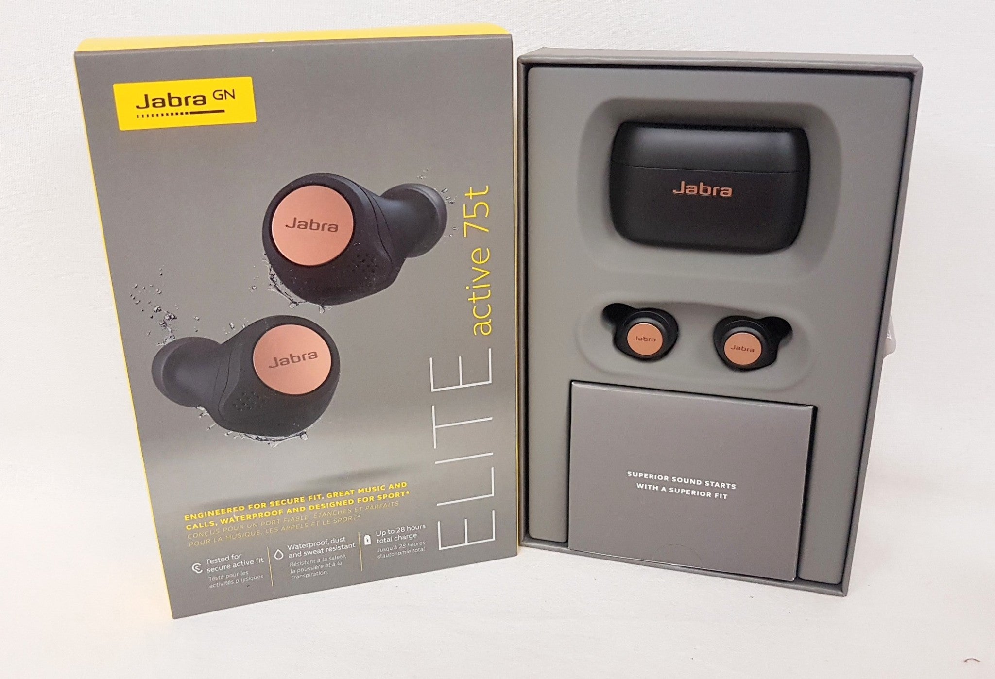 Jabra ELITE active 75t True Wireless Earbuds - Copper Black