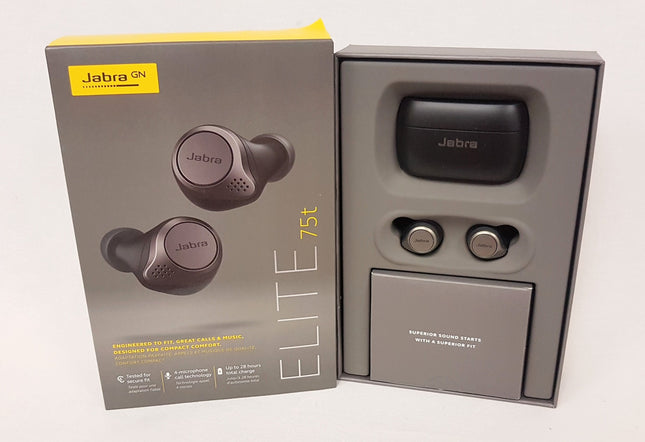 REPLACEMENT Jabra Elite 75t Earbuds True Wireless Earbuds  Titanium Black