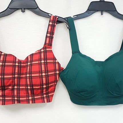 LOT OF 2 RHONDA SHEAR Women's #9608 Sweetheart Neckline Bra - CHOOSE COLOR PACK