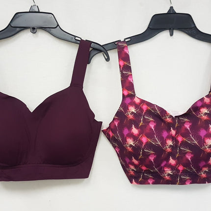 LOT OF 2 RHONDA SHEAR Women's #9608 Sweetheart Neckline Bra - CHOOSE COLOR PACK