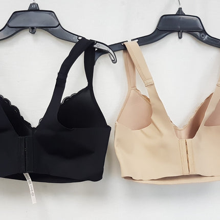 LOT OF 2 RHONDA SHEAR Women's 9216 Molded Lace Detail Cup Bra -CHOOSE COLOR PACK