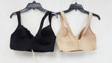 LOT OF 2 RHONDA SHEAR Women's 9216 Molded Lace Detail Cup Bra -CHOOSE COLOR PACK