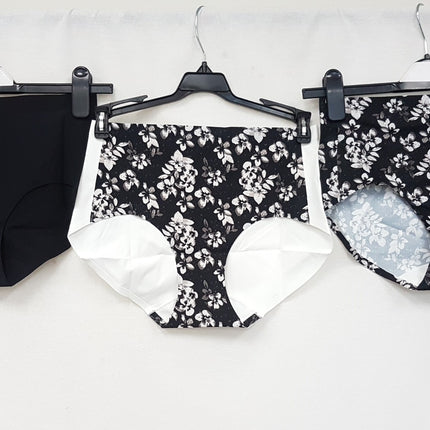 LOT OF 3 RHONDA SHEAR Women's 4216 High Waisted Brief Panty - CHOOSE COLOR PACK