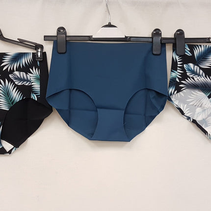 LOT OF 3 RHONDA SHEAR Women's 4216 High Waisted Brief Panty - CHOOSE COLOR PACK