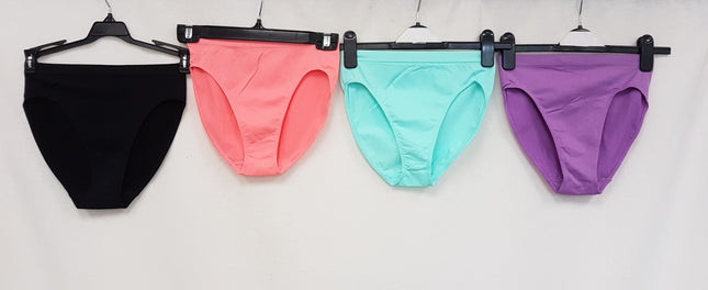 LOT OF 4 RHONDA SHEAR Women 4031 Ahh Seamless High-Cut Panty -CHOOSE COLOR PACK
