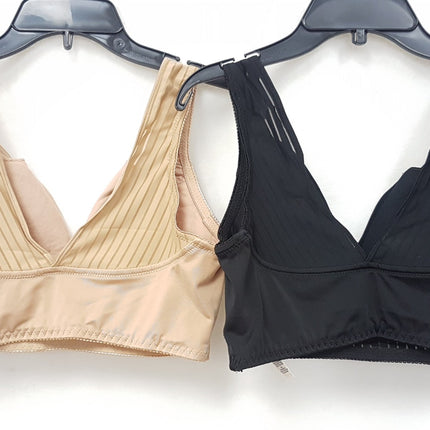 LOT OF 2 RHONDA SHEAR Women's #682 Striped Pin-Up Bra - CHOOSE COLOR PACK