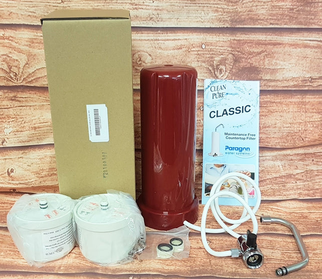 PARAGON Countertop Water Filter Clean & Pure Guardian Max, with 2 White Filter