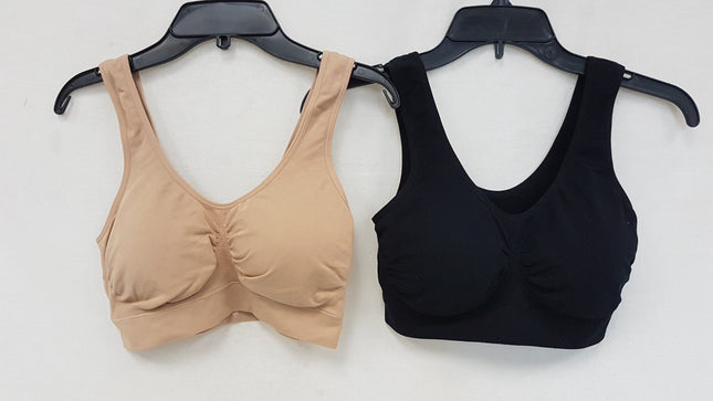 RHONDA SHEAR Women's 9205 Modal Seamless Bra - CHOOSE COLOR PACK 2 BRAS