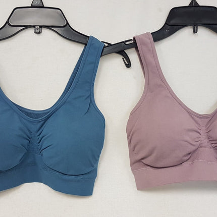 RHONDA SHEAR Women's 9205 Modal Seamless Bra - CHOOSE COLOR PACK 2 BRAS
