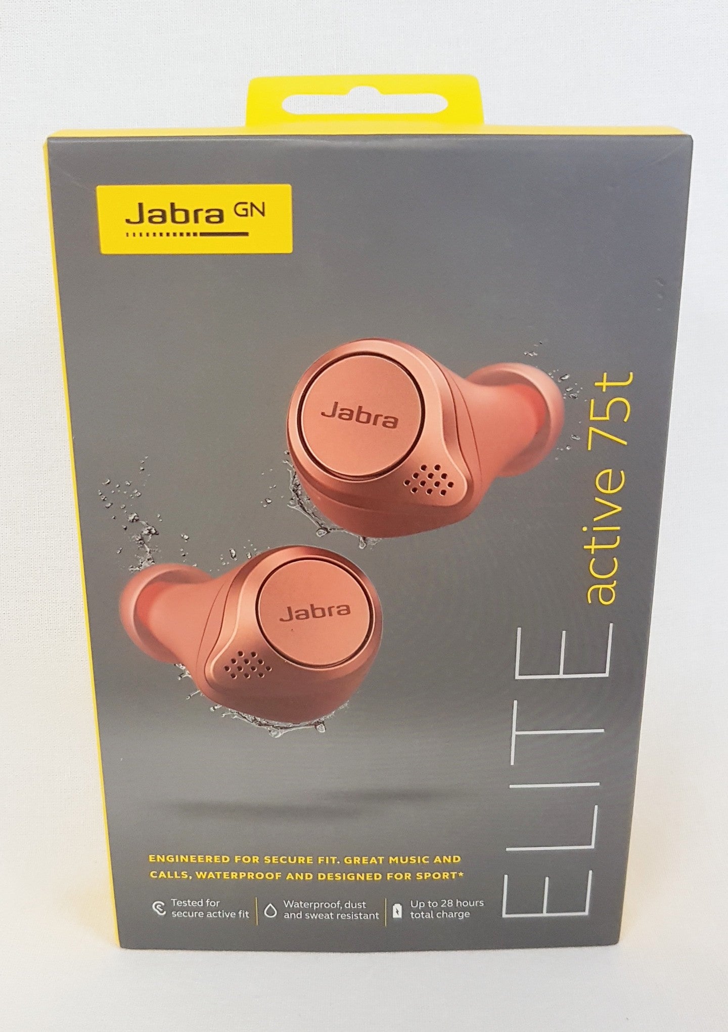 Jabra Elite Active 75t True Wireless Earbuds Headphones ORANGE