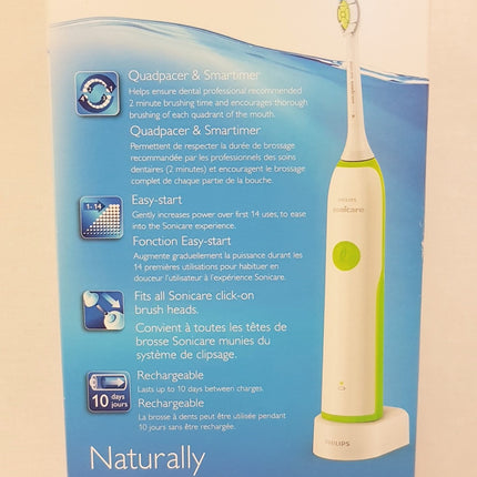 PHILIPS Sonicare Essence+1 Series HX3240B Sonic Toothbrush - WHITE/GREEN