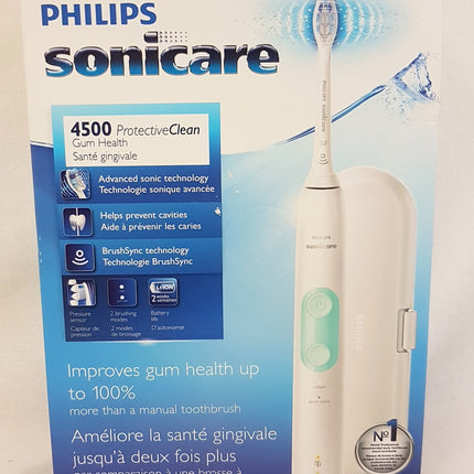 PHILIPS Sonicare Protective Clean 4500 Electric Toothbrush,  HX682A - WHITE/AQUA
