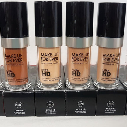 MAKEUP FOREVER ULTRA HD Invisible Cover Foundation 30ml EACH -CHOOSE COLOR SHADE