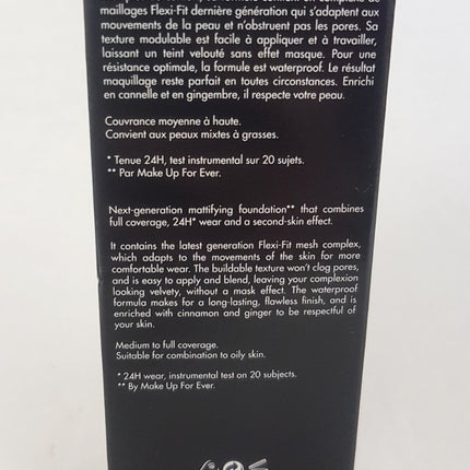 MAKEUP FOREVER Matte Velvet Skin 30ml Full Coverage Foundation - CHOOSE SHADE