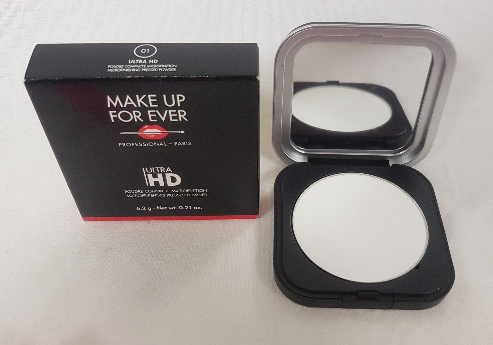 NEW, MAKEUP FOREVER ULTRA HD 01 Microfinising Pressed Powder, 6.2g/0.21oz