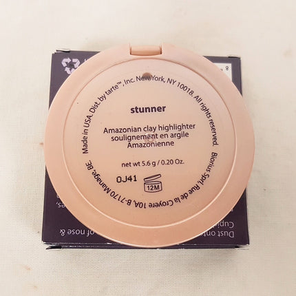 NEW, TARTE Women's Amazonian Clay 12hr Highlighter 5.6g/0.2oz - STUNNER