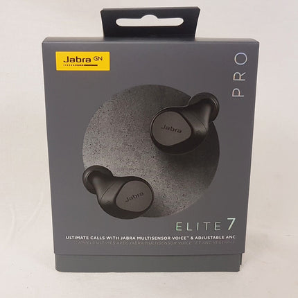 Jabra Elite 7 Pro True Wireless Noise Canceling In-Ear Earbuds -Titanium Black LIKE NEW