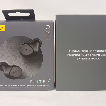 Jabra Elite 7 Pro True Wireless Noise Canceling In-Ear Earbuds -Titanium Black LIKE NEW
