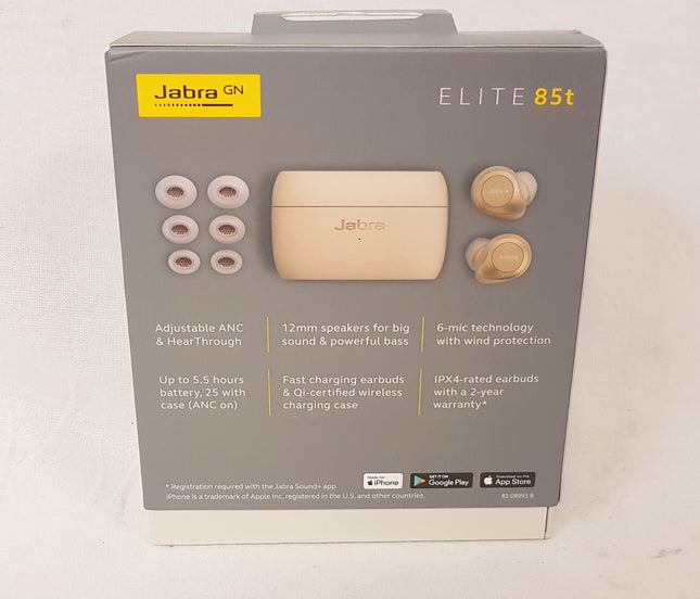 Jabra Elite 85t In-Ear Wireless Headphones - Beige LIKE NEW