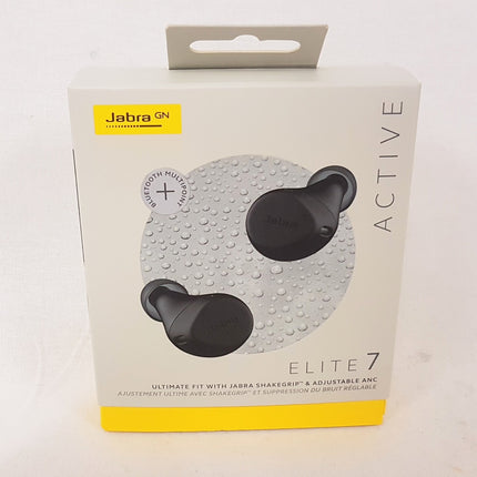 Jabra Elite 7 Active In-Ear Noise Cancelling Truly Wireless Headphones - Black LIKE NEW