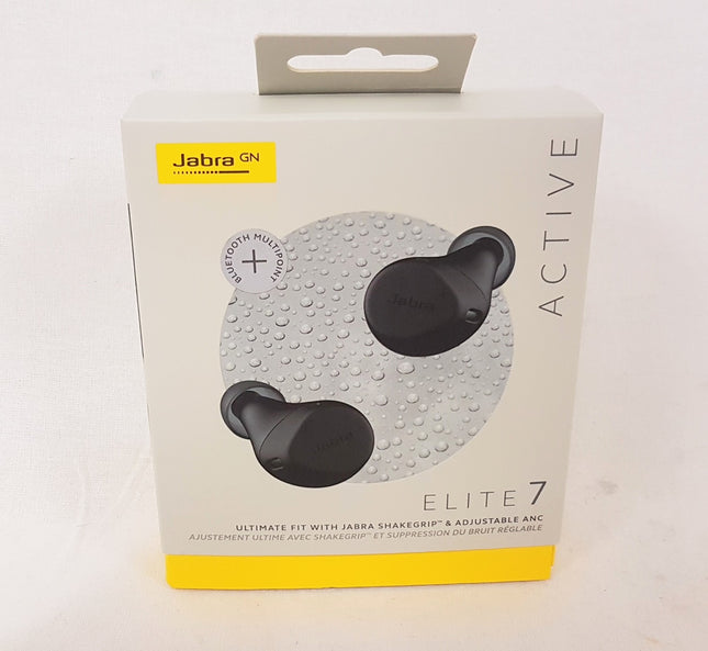 Jabra Elite 7 Active In-Ear Noise Cancelling Truly Wireless Headphones - Black LIKE NEW