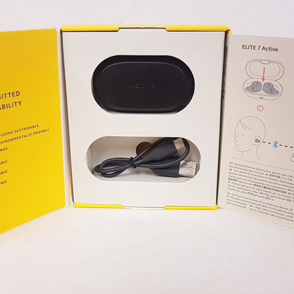 Jabra Elite 7 Active In-Ear Noise Cancelling Truly Wireless Headphones - Black LIKE NEW