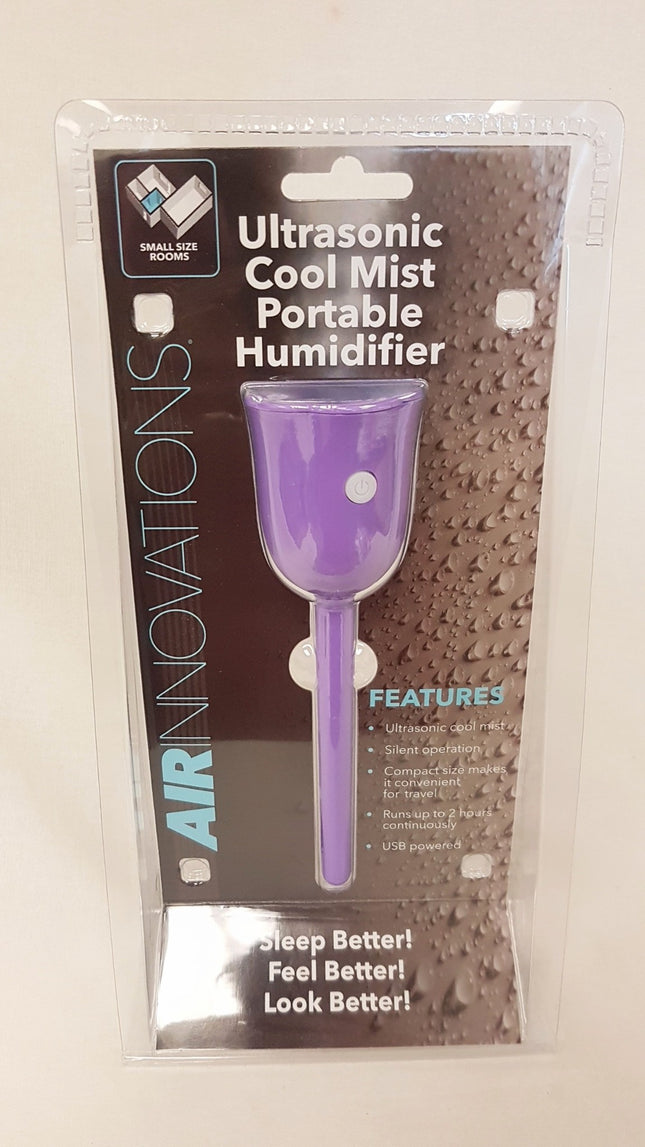 NEW, AIR INNOVATION AI-110 Tulip Personal Ultrasonic Cool Mist Travel Humidifier