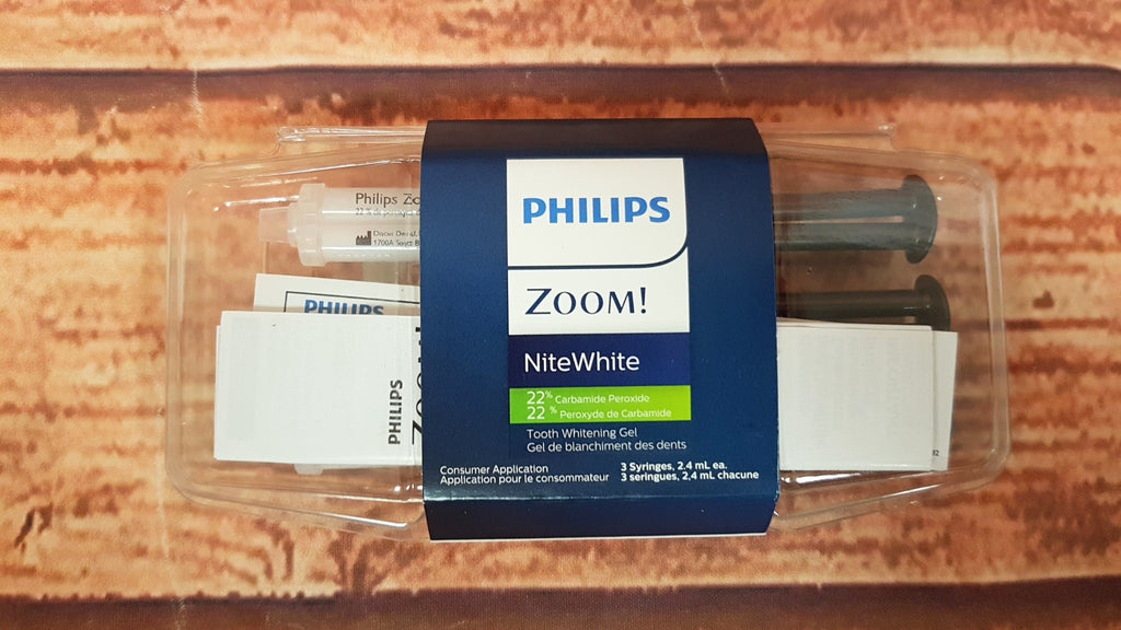 PHILIPS Zoom! Nite White Tooth Whitening Gel, 3 syringes, 2.4ml EXP 2024-06