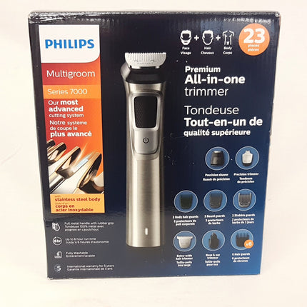 PHILIPS 7000 Series Norelco Steel Multigroom All-in-One Trimmer MG7750 - 22 PCS LIKE NEW