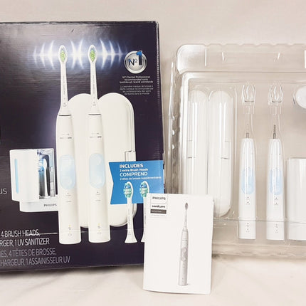 PHILIPS SONICARE Optimal Clean UV Sanitizer Power Toothbrush HX6829/73