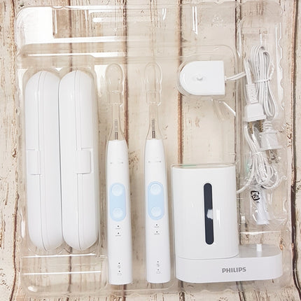 PHILIPS SONICARE Optimal Clean UV Sanitizer Power Toothbrush HX6829/73