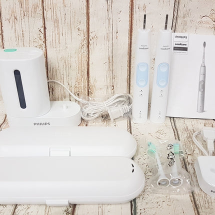 PHILIPS SONICARE Optimal Clean UV Sanitizer Power Toothbrush HX6829/73