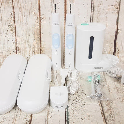 PHILIPS SONICARE Optimal Clean UV Sanitizer Power Toothbrush HX6829/73