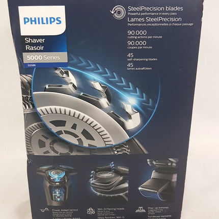 PHILIPS Series 5000 Wet & Dry Electric Shaver, S5586/50 NEW OPEN BOX
