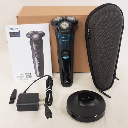 PHILIPS Series 5000 Electric Wet/Dry Shaver, S5579 - Electric Blue NEW OPEN BOX