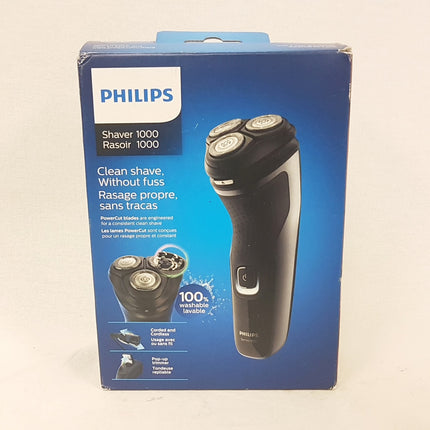PHILIPS Series 1000 Dry Electric Shaver, S1332/41 NEW OPEN BOX