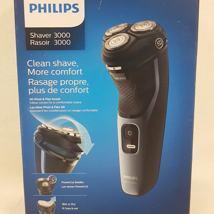 PHILIPS Series 3000 Electric Wet & Dry Shaver, S3133/51 LIKE NEW