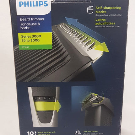 PHILIPS Series 3000 Beard Trimmer, BT3206/16 LIKE NEW