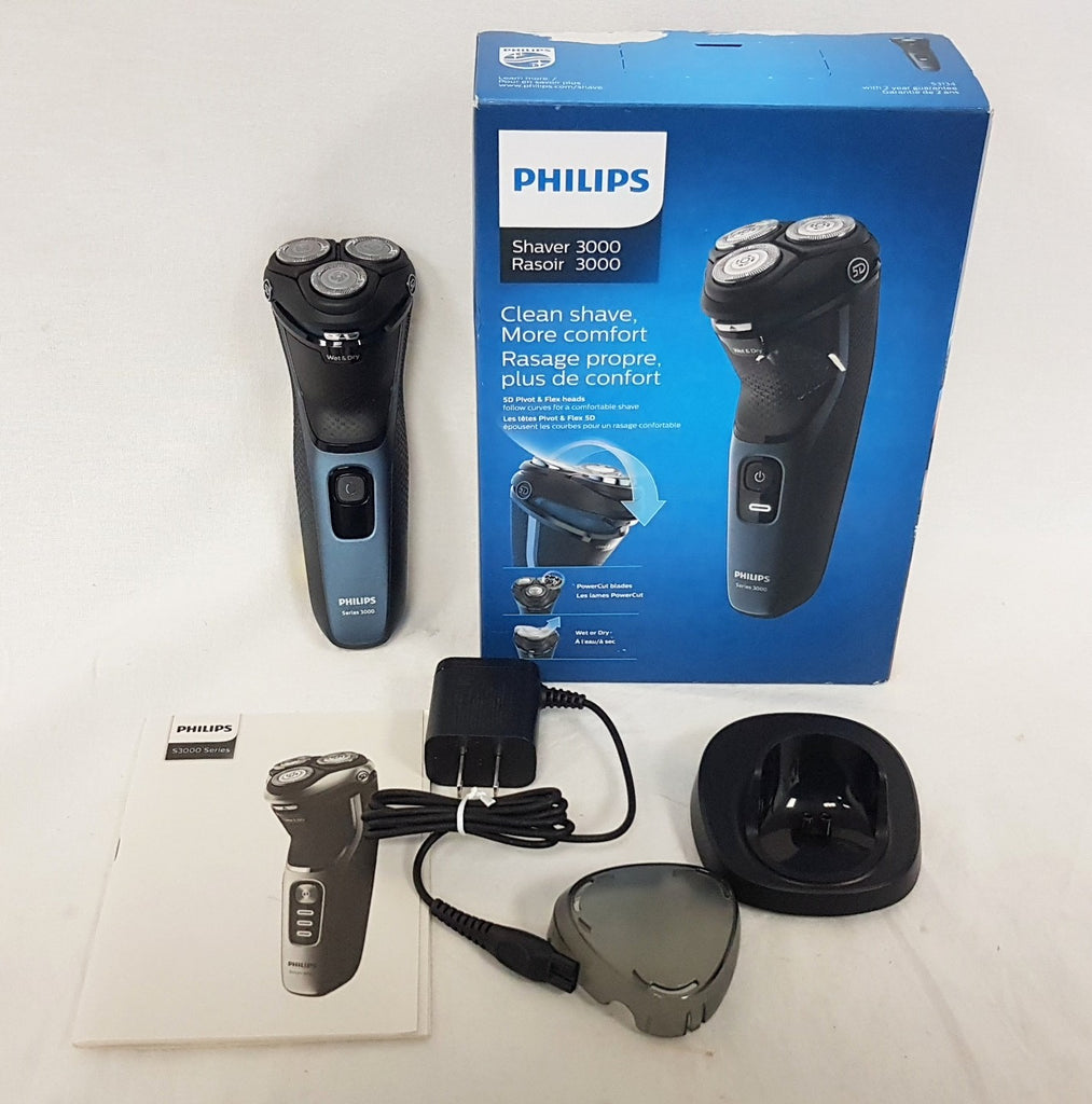 PHILIPS Series 3000 Wet or Dry Electric Shaver, S3134/51 LIKE NEW