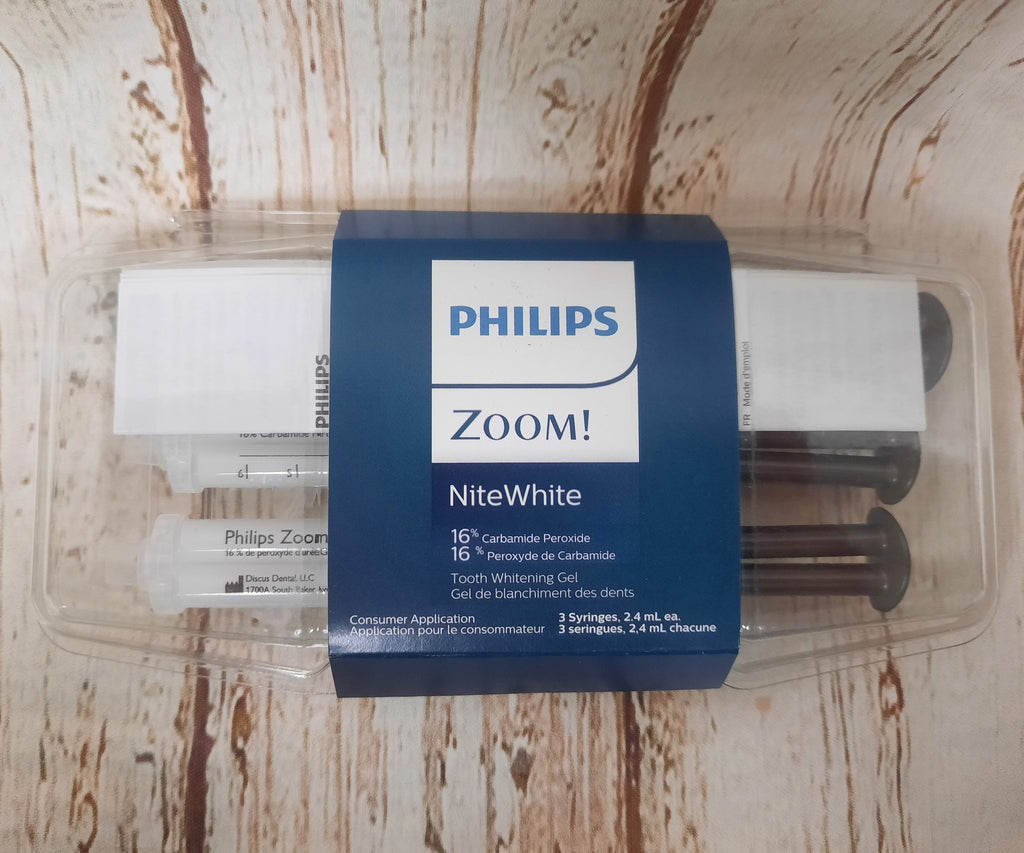 PHILIPS Zoom! NiteWhite 16% Tooth Whitening Gel 3 syringes 2.4ml EXP FEB 2025