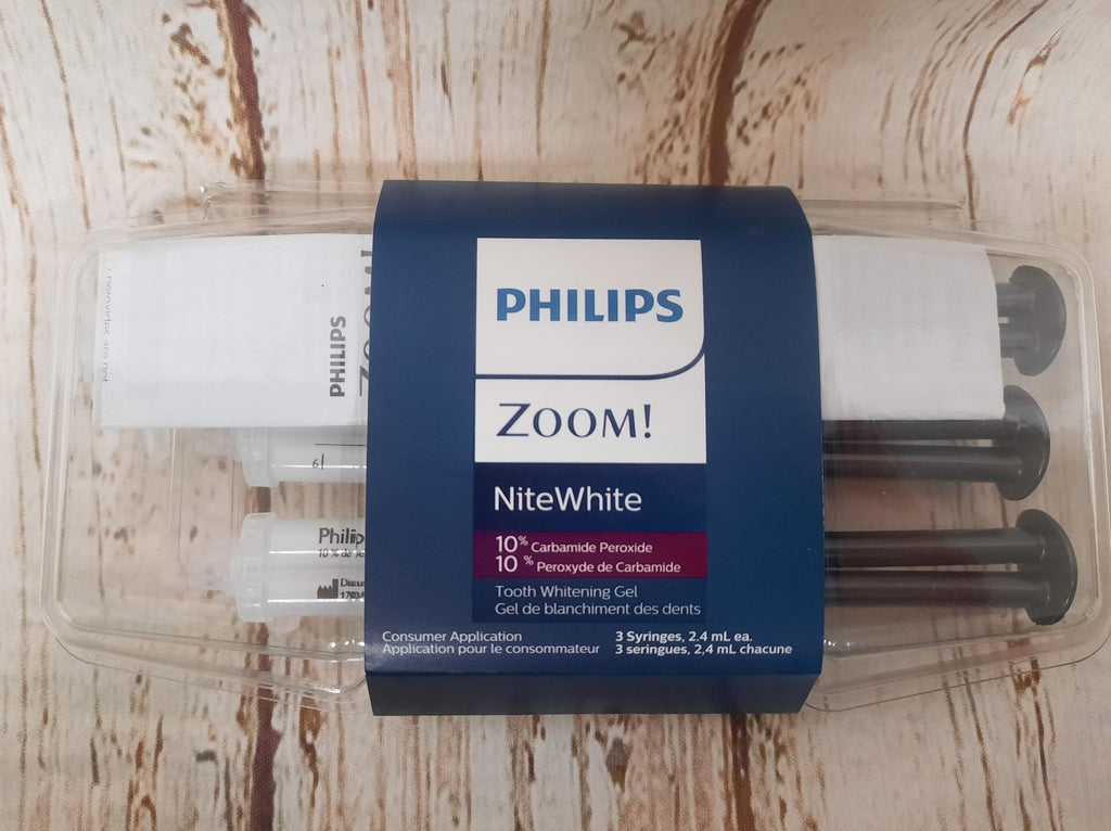 PHILIPS Zoom! NiteWhite 10% Tooth Whitening Gel, 3 syringes, 2.4ml EXP:2024-02