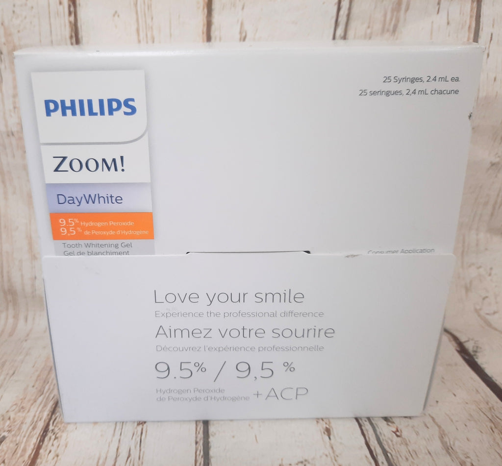 PHILIPS Zoom! DayWhite Love your Smile 25 Syringes Kit, 9.5% Hydrogen Peroxide