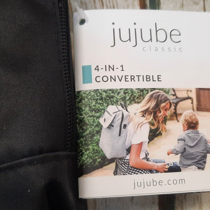 NEW, JuJuBe 4-In-1 Core Convertible Diaper/Backpack/Messenger Bag, JB21430