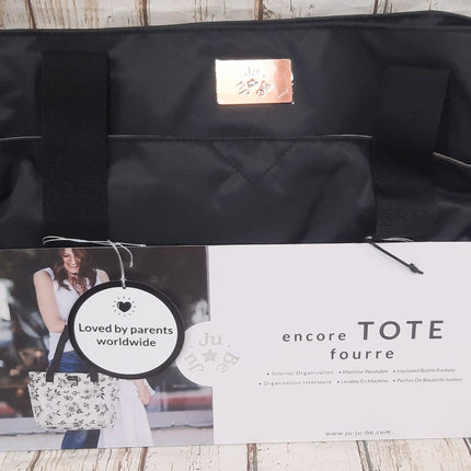 NEW, JuJuBe Encore Tote Diaper Bag, 18FF03X BLACK ROSE