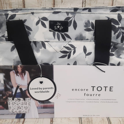 NEW, JuJuBe Encore Tote Diaper Bag, Watercolor Ice 18FF03X