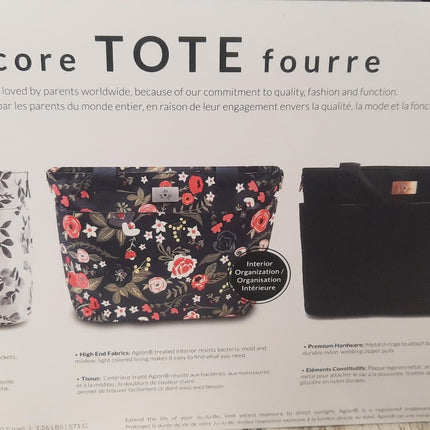 NEW, JuJuBe Encore Tote Diaper Bag, Watercolor Ice 18FF03X